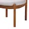 Baxton Studio Iliana Japandi Greyish Beige Fabric and Walnut Brown Finished Wood Ottoman Footstool 233-13165-ZORO - alternate 7